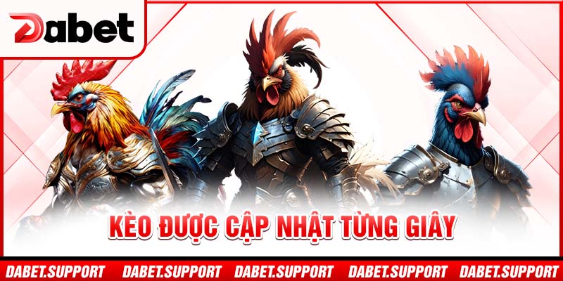 Kèo được cập nhật từng giây