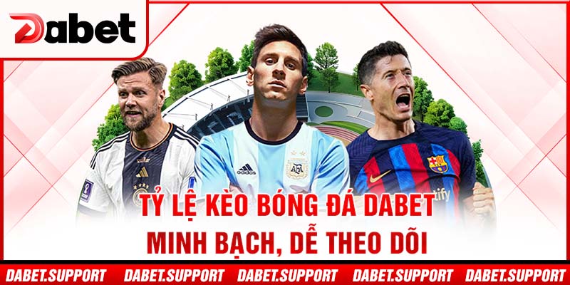 Tỷ lệ kèo bóng đá Dabet minh bạch, dễ theo dõi